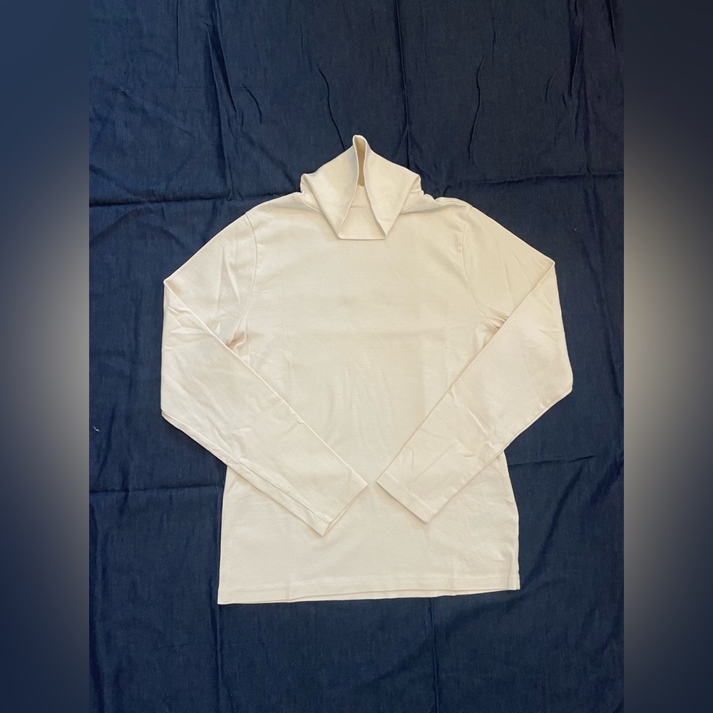 J. Crew Turtleneck, Ivory, XL.